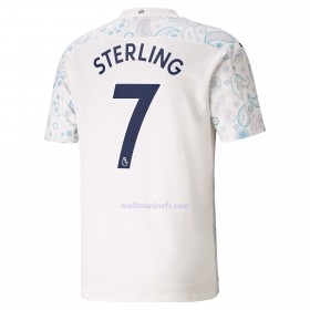 Maillot de Foot Manchester City Raheem Sterling 7 Troisième 2020-21